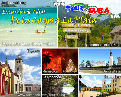 Excursión a Remedios, Santa Clara, La Redonda, Jardines del Rey, Camagüey, Bayamo y la  Comandancia de La Plata en la Sierra Maestra